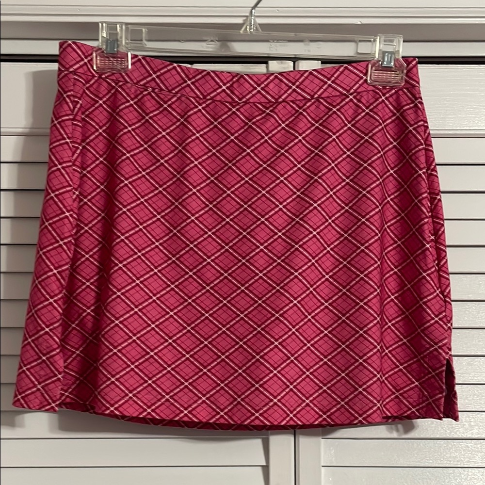 Adidas Pink and White Skort for Resort Wear size 12